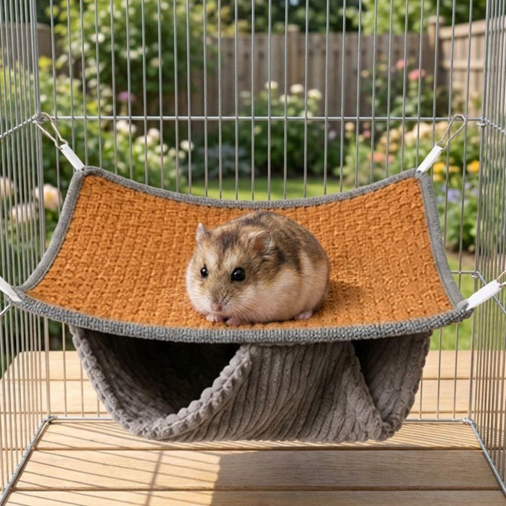 Soft Cozy Double Layered Bird Hammock Warm Plush/Cooling Pet Sleeping Bag Small Pet Cage