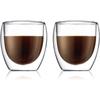 BODUM PAVINA Double-Walled Glasses, 250ml, Set of 2, Insulates Hot or Cold Drinks, Double-Walled, Heat-Resistant, Microwave, Oven, Dishwasher, and Fre