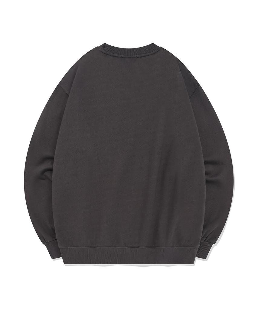 FALLETT Brush Logo Sweatshirt Charcoal