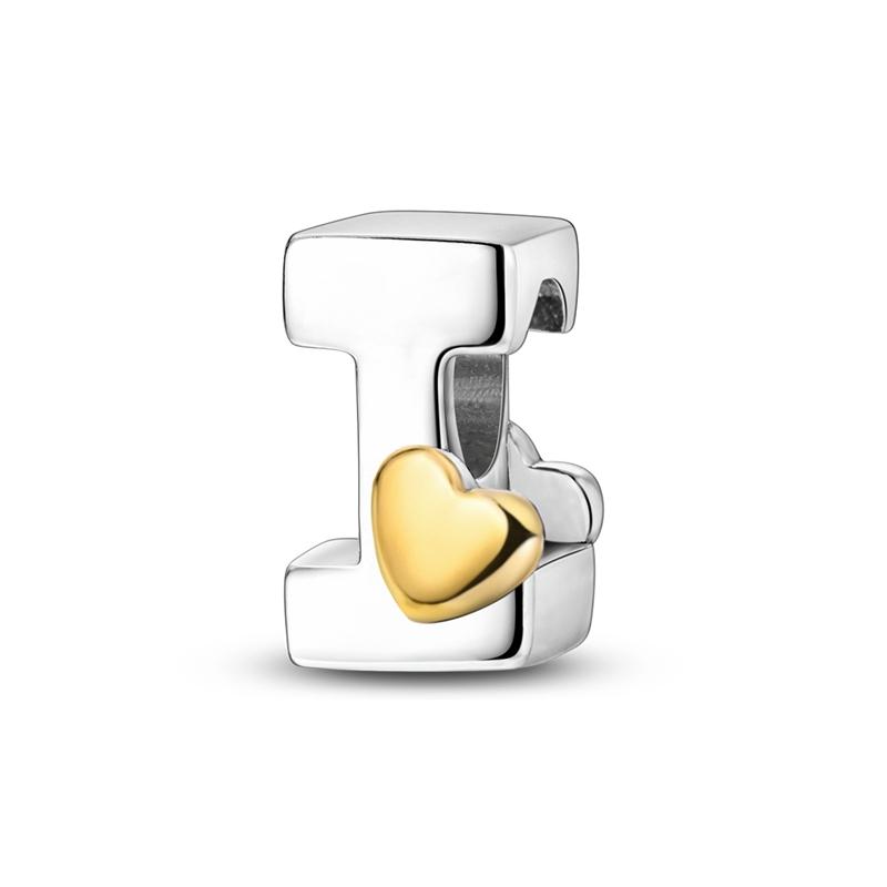 Copper Diy Alphabet Charms Beads Love Heart Letter Fit Original Bracelet Bangle Necklace Jewelry Marking Gift