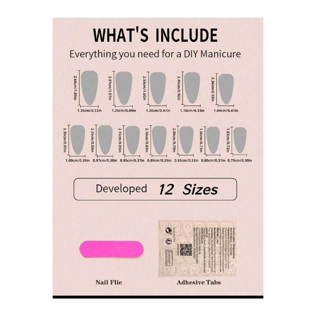 Набор из 24 накладных ногтей