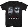 Мужская футболка Chucky Хоррор Фильм Невеста Постер Страшная Черная Хлопок Мерч Унисекс Футболка
