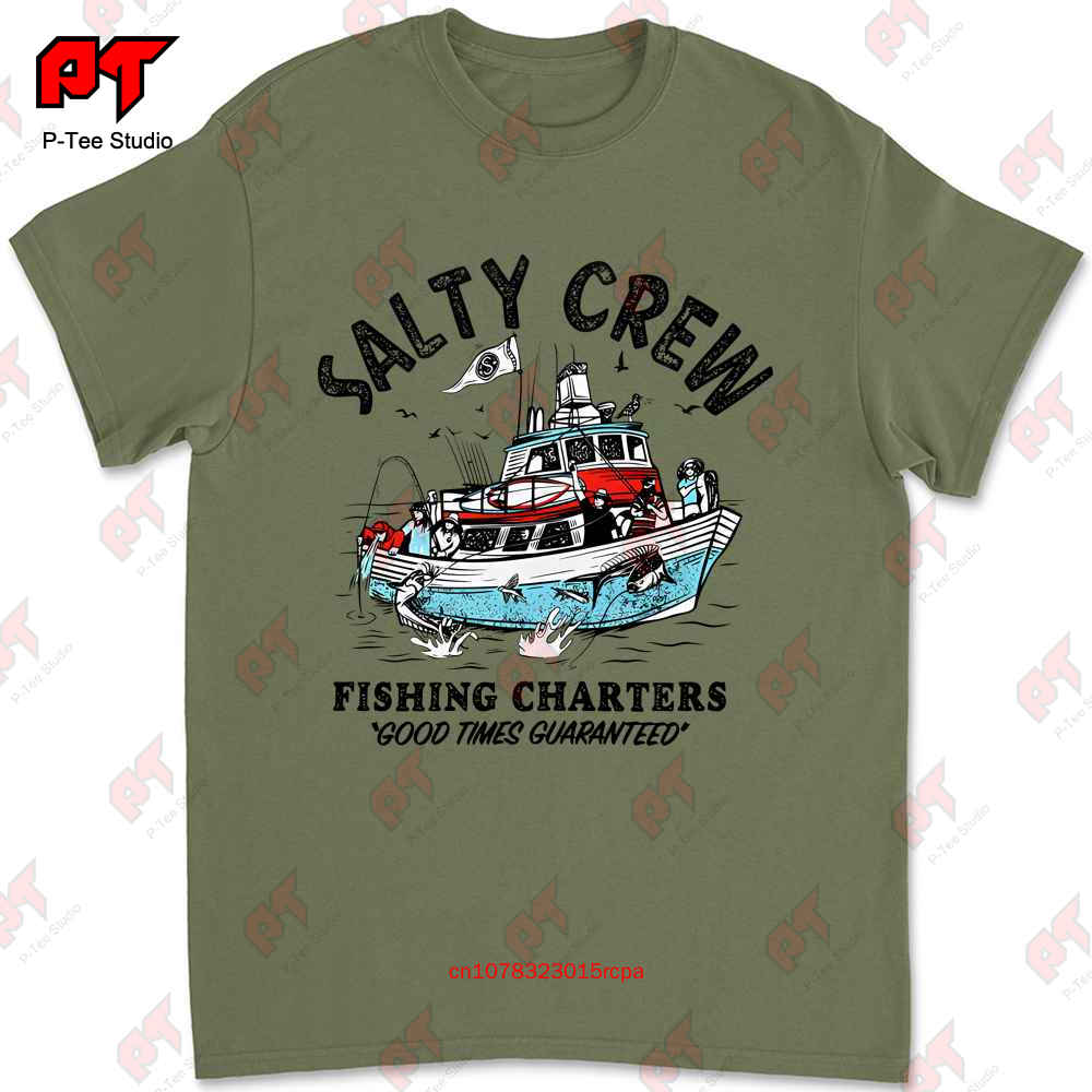 Футболка Salty Crew Рыболовные чартеры Белая 9KI2