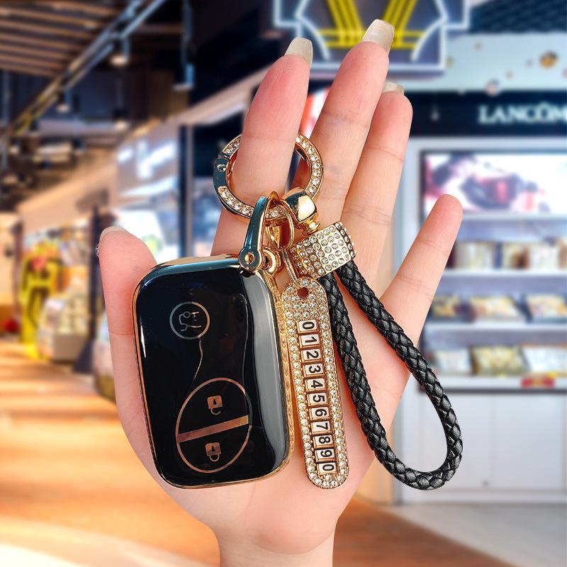 BYD I3 Key Case for S6, G3R, L3, S7, F0, E6, M6, Tang - Unisex Car Shell Bag Buckle for Older Models