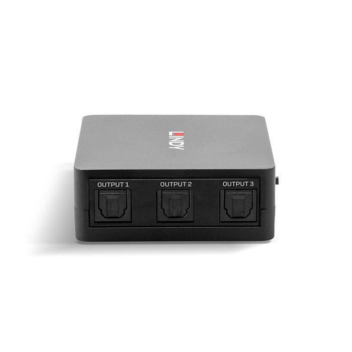 Splitter Audio Numérique - LINDY - TosLink 3 Ports - Compact - 40m - Prise en charge DTS/Dolby Digital
