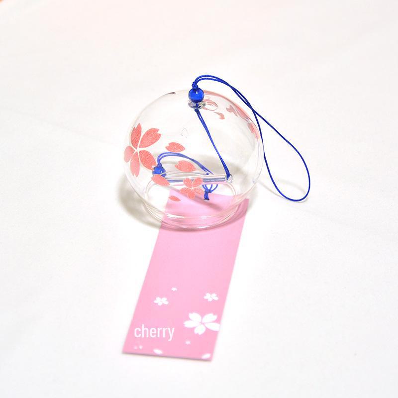 Wind Blossom Cherry Glass Chime Japanese Home Decor Ornament Birthday Gift