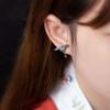Retro Ear Studs Copper Fashion Jewelry Exquisite Crane Stud Earrings Women