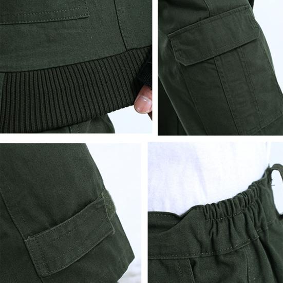 SGI 2 шт./компл. мужские комбинезоны грязеотталкивающие износостойкие мягкие пальто с множеством карманов костюм для сварки