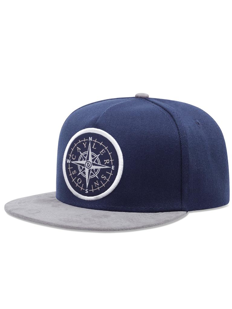 2024 Новая модная шляпа с утиным языком на кнопке компаса, спортивная шляпа с утиным языком на открытом воздухе, модная женская бейсбольная кепка с вышивкой