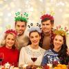 Christmas Headbands For Adults Photography Hairband 5 Pieces Christmas Hairband For Family Gathering Party Decor Bar Mall