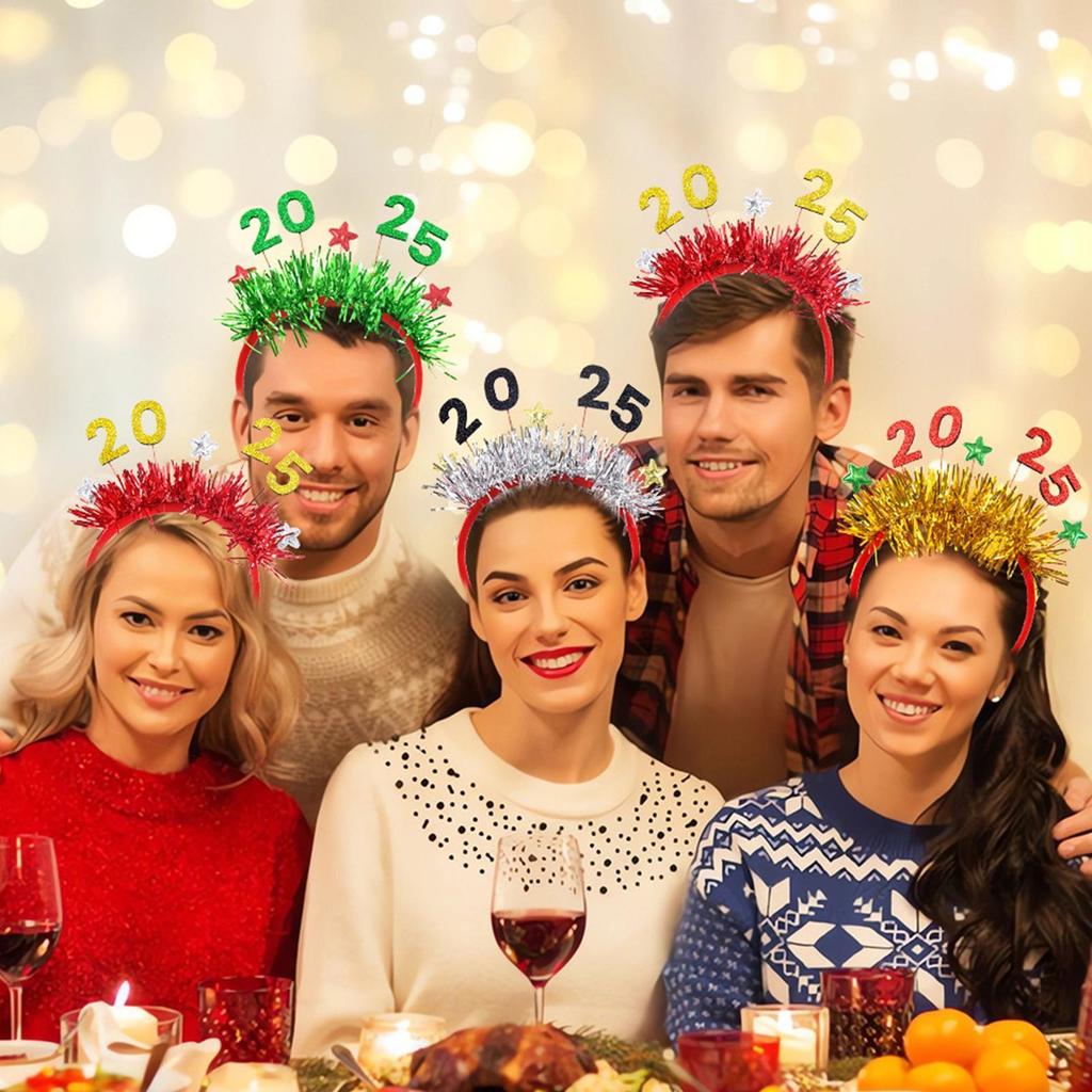 Christmas Headbands For Adults Photography Hairband 5 Pieces Christmas Hairband For Family Gathering Party Decor Bar Mall