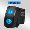 12V 24V Blue LED Rocker Switch DPDT 3 Position Momentary Latching 10 Pin Waterproof for Winch Wiper Trim Tabs Car Marine Boat RV Battery Switches5