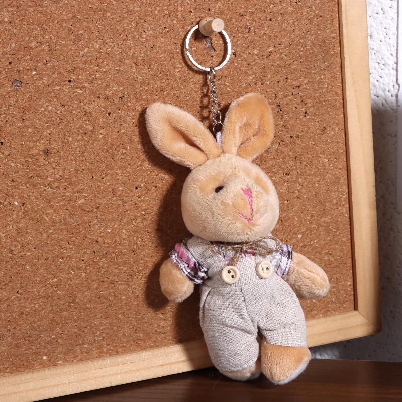 Мультяшный Плюшевый Брелок в виде Маленького Мишки, Милый Плюшевый Кролик, Брелок, Подвеска на Сумку для Пары, Подвеска для Рюкзака, Украшение для Подвешивания, Подарки
