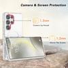 AMORUS For Samsung Galaxy S25 Ultra Magnetic Case Glitter Powder PC + TPU Phone Cover