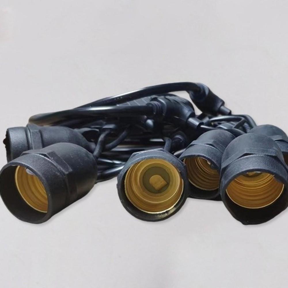 Креативный 5/10-метровый подвесной провод E27 патроны Пластиковая водонепроницаемая гирлянда Энергоэффективная Электрическая светодиодная лампочка Домашний декор