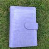 Custom A6 Crocodile PU Leather Budget Binder Notebook Budget Binder Journal Notebook with 6 Rings