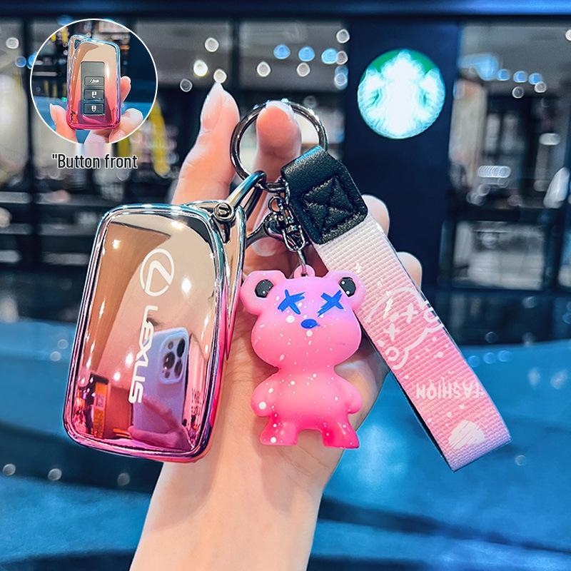 Key Case for Lexus RX300H, NX300, ES250, LX570, and ES200 Models