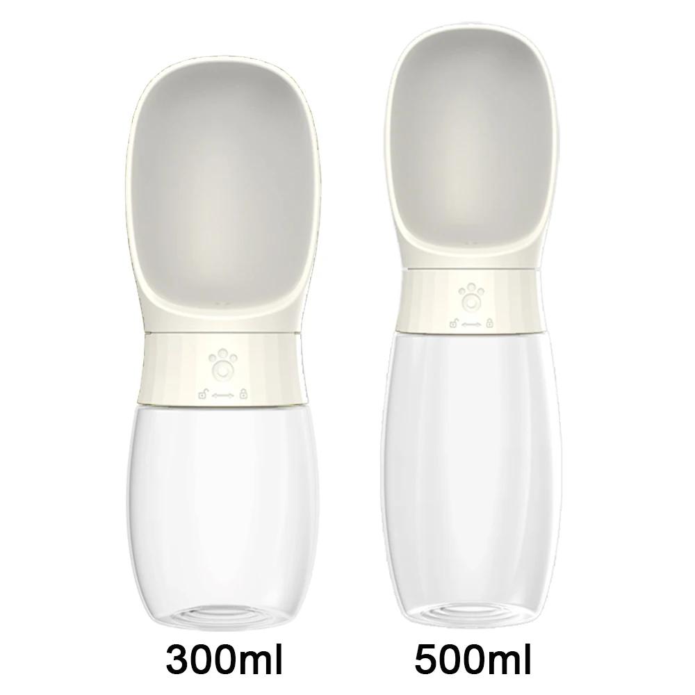 Dog Water Bottle for Pet Dog Cats Feeder Bowls Outdoor Hiking Portable Puppy Drinking Container Golden Pug