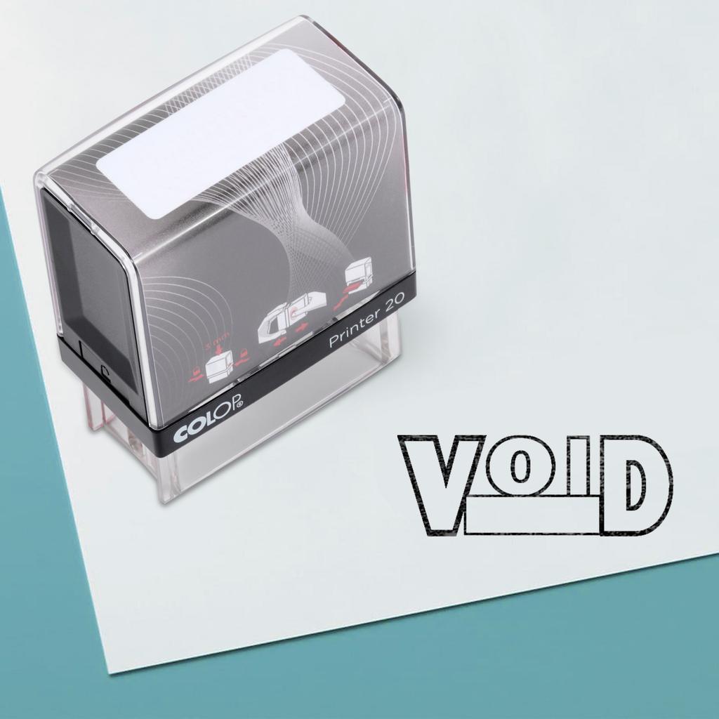 Void Self Inking Rubber Stamp Custom Colop Office Stationary P20 Mini Stamper