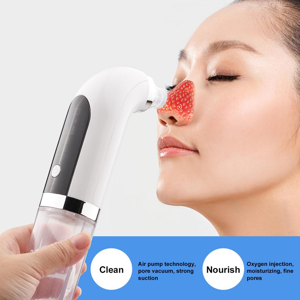 Переносной прибор для красоты с микропузырьками, электрический очиститель для лица, водный цикл, средство для удаления черных точек