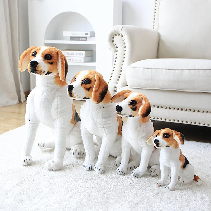 Simulation Squatting Dog Shepherd Dog Spotted Dog Doll Plush Toy Tiger Sika Deer Doll Children'S Ragdoll