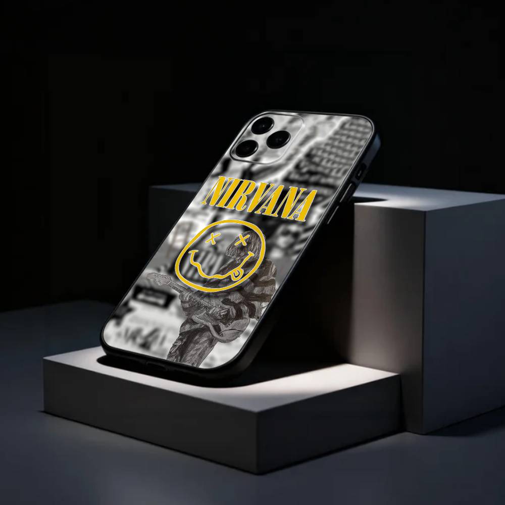 L-Lamentably Nirvana R-Rock Band Phone Case Silicone Soft For IPhone 17 16 15 14 13 12 11 X XR Plus Pro Max Plus