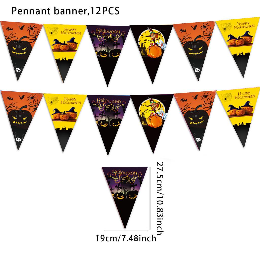 Хэллоуин Рождество Треугольный Флаг Баннер Праздничные Принадлежности Для Домашнего Декора