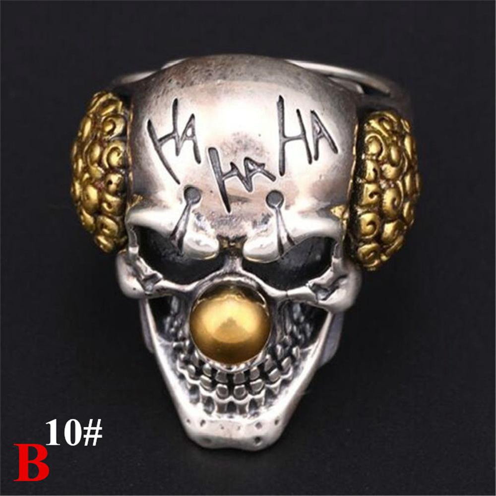 Прохладные украшения на палец Индийский рок Байкер Хип-хоп Готические винтажные кольца Череп Панк