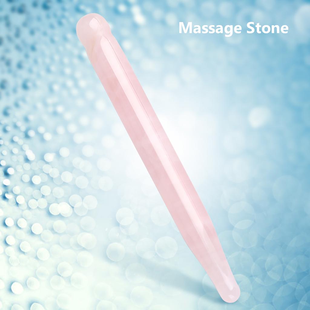 Natural Stone Carving Polished Massage Health Relaxation Crystal Stick Massage Stone Stick Quartz Stick