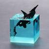 Миниатюрный Океанский Кит Настольное Украшение для Гостиной из Смолы