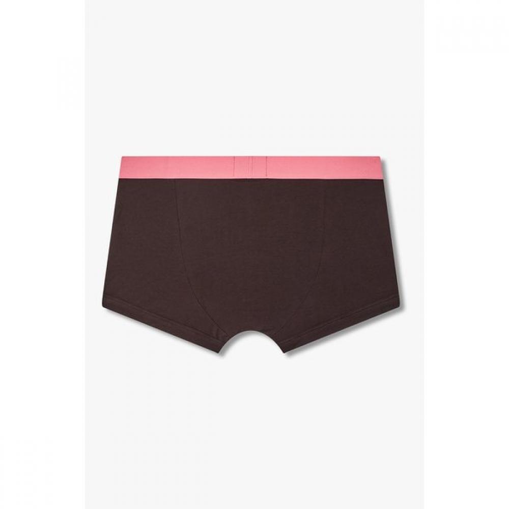 Emporio Armani Мужские плавки-слипы с полосками и нашивкой с логотипом орла 0816112104