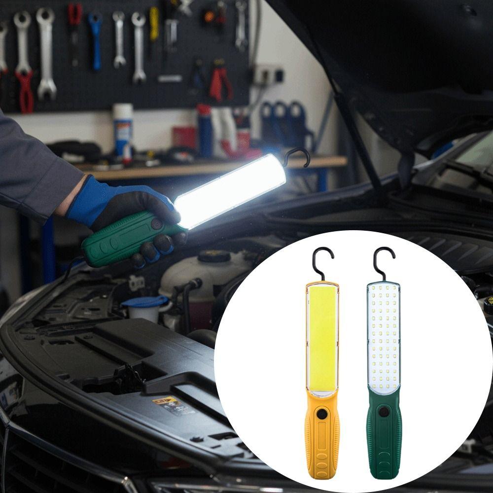 Strong LED Work Light With Magnet Rechargeable Lamp Portable Handheld Floodlight Outdoor Use