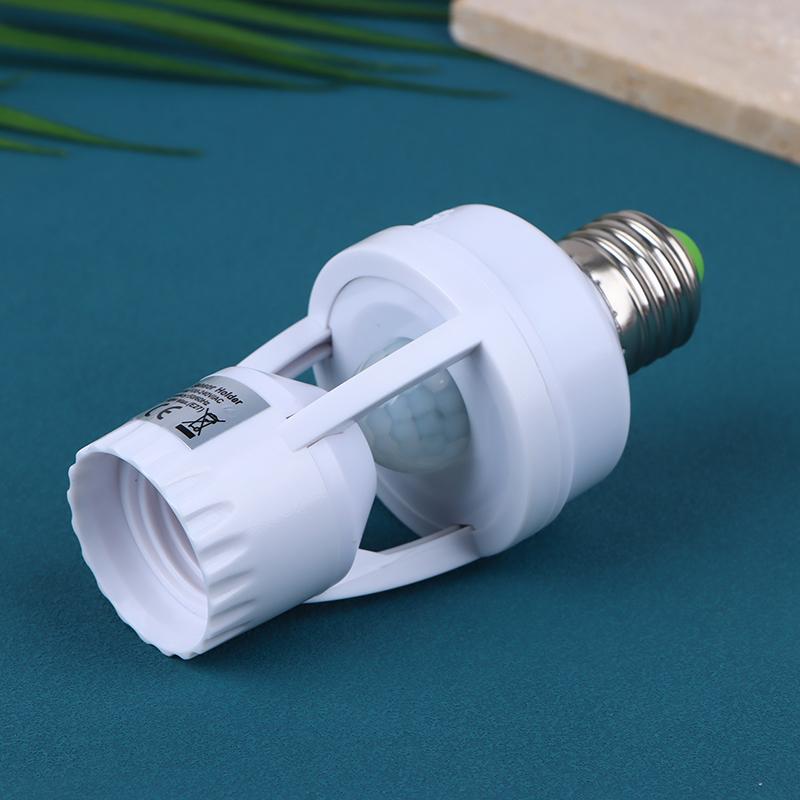 1Pc Ac100-240V E26/E27 Socket Converter With Pir Motion Sensor Led Lamp Base Intelligent Switch Light Bulb Lamp Holder