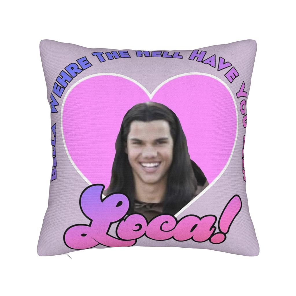 Funny Edward Cullen Jacob Twilight Pillow Case Retro Trendy Pillow Cover Comfy Pillowcases For Chair Sofa Home Decor