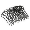 10 Pcs Hair U Shaped Clip Metal Black Coating French Vintage Style U Shaped Hair Pins for Hairstyling