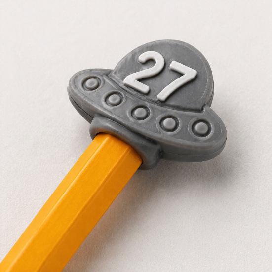 Cute Cartoon Pencil Toppers Set Toppers, Lovely Charms, Pen Number Caps for Classroom Decorations School Supplies Rewards Durable Silicone Protectors