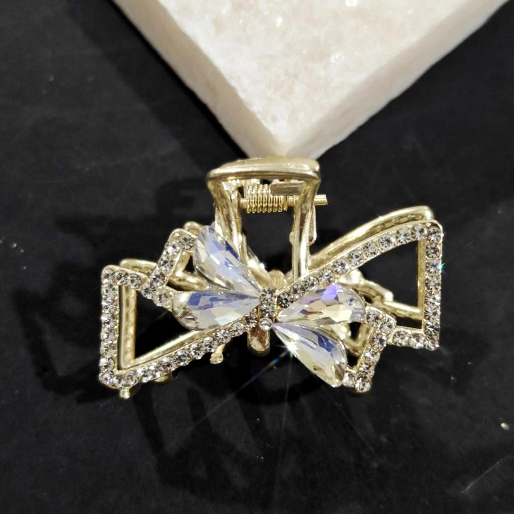 Страз Заколка для волос Украшение для волос Головной убор Задняя часть головы Кисточка Захватывающий зажим Новый китайский стиль Сплав Зажим Заколка