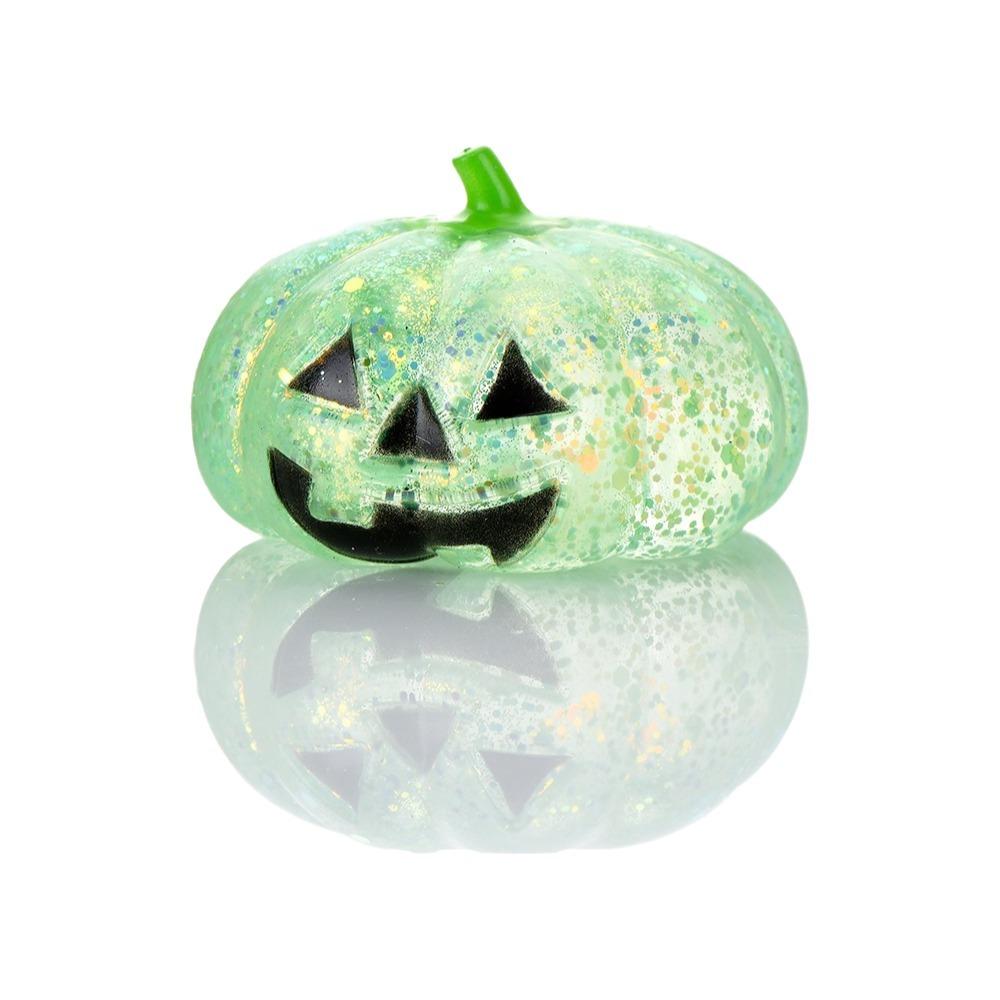 Soft Texture Halloween Pumpkin Squeeze Toy Glittering Fidget Sensory Kids Adults