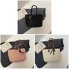 Ladies Oversized Tote Bag Pu Material With Double Shoulder Straps For Daily Casual