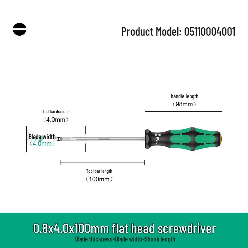 Набор отвёрток Wera Нескользящие Phillips 350 и Шлицевые 335 - Высокая твёрдость, Импортный инструмент.