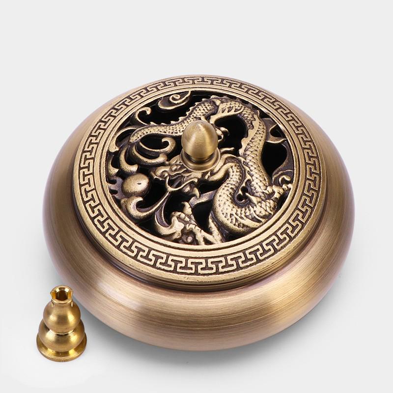 Латунная курильница с плоским дном Jinlian для домашнего и внутреннего использования