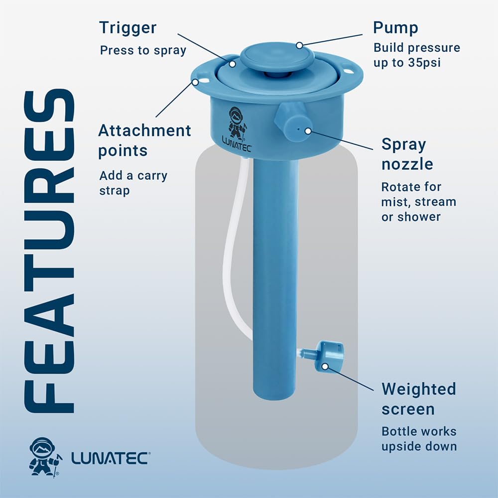 Бутылка для воды Lunatec Aquabot Clear 750 мл для кемпинга на открытом воздухе, многоцелевая (LTA1050000)