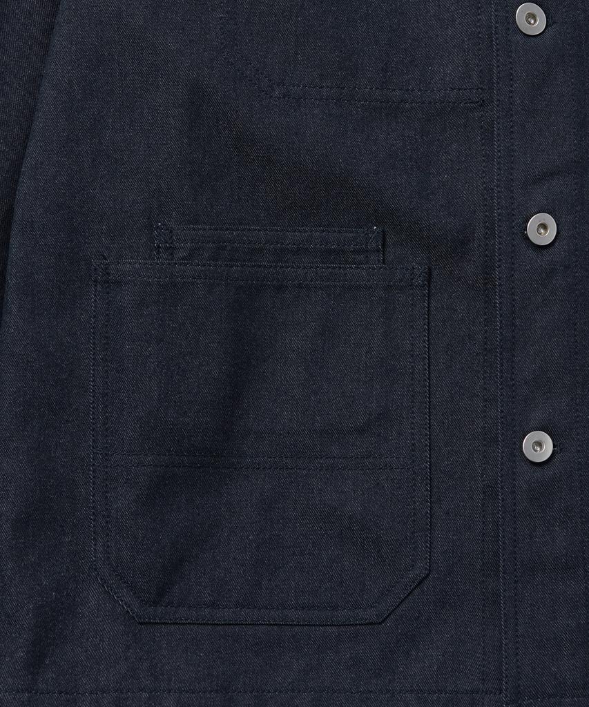 Musinsa Standard Denim-Like Chore Jacket [Deep Indigo]