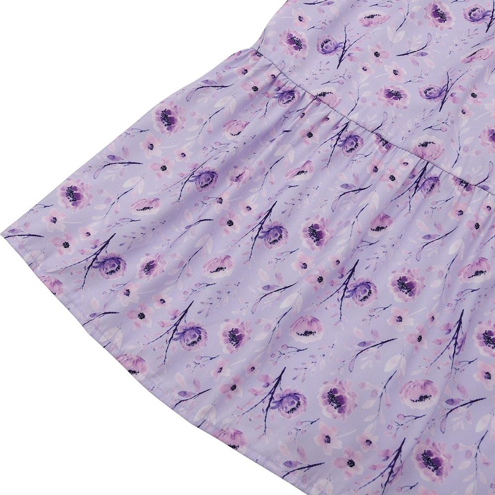 Женские ночные рубашки с цветочным принтом, кружевная ночная рубашка с круглым вырезом и коротким рукавом, свободная одежда для сна, милая домашняя одежда