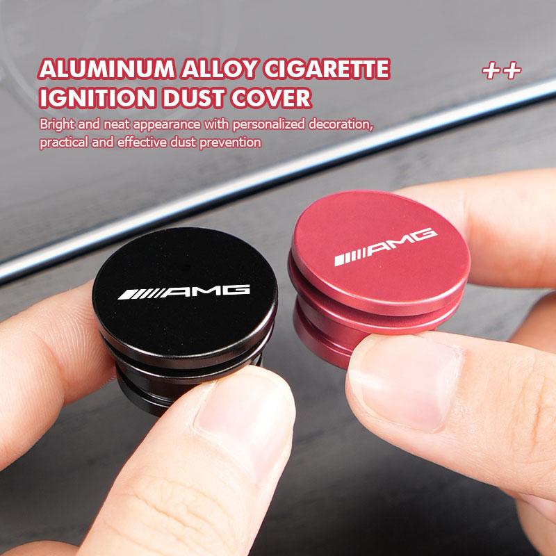 Car Sticker Car Aluminum Alloy Cigarette Lighter Cover Cap Plug Accessories For Mercedes Benz AMG A B C E G Class A180 CLK CLA G