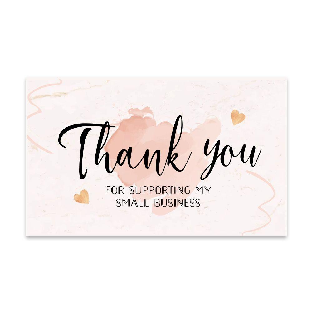 Thank You Cards Greenery Leaves For Supporting My Small Business Greeting Appreciation Cardstock