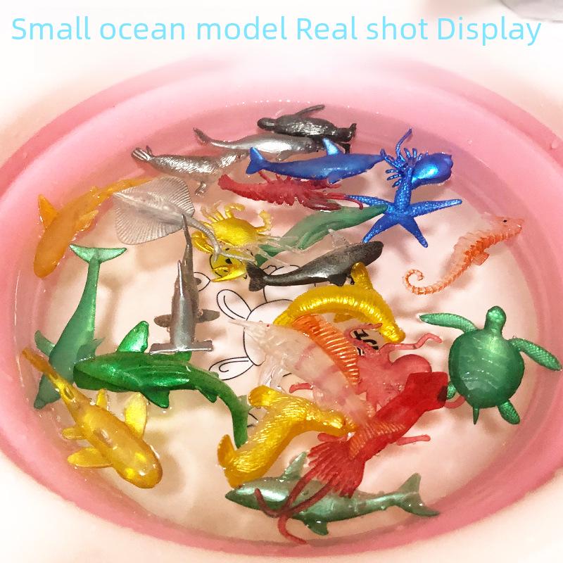 Набор игрушек «Морские животные» — пингвины, акулы, киты, морские звезды: Детские имитационные модели