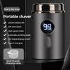 Portable Rechargeable Men's Electric Beard Shaver - Compact Travel Design