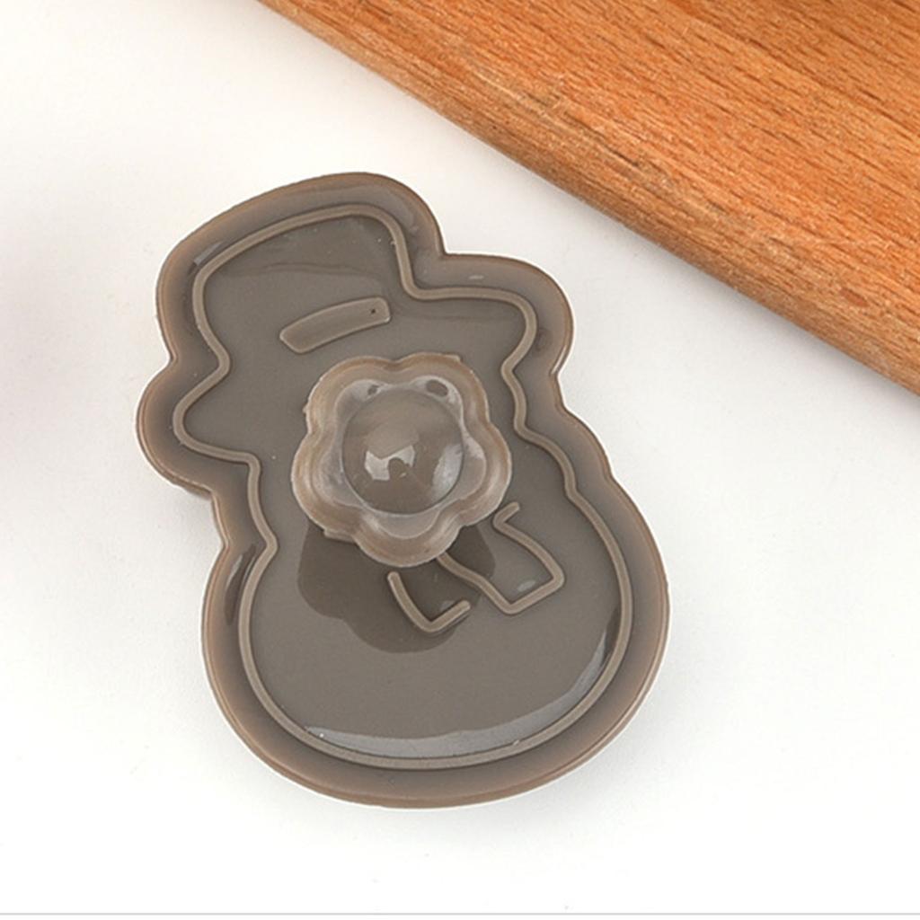 Рождественский резак для печенья Санта-Клауса, тиснение, пластиковый весенний резак для печенья, набор из 4 шт.