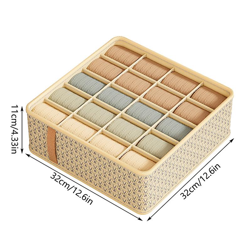 Underwear Storage Box Foldable Storage Box Pants Underwear Sock Organizer Clothes Compartment Box